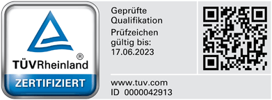 TÜV zertifiziert